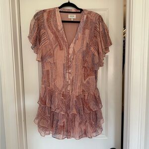 Joie Blush Ruffled Blouse